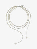 Fairyokai Layered Breath adjustable double-layer faux pearl necklace on white background.
