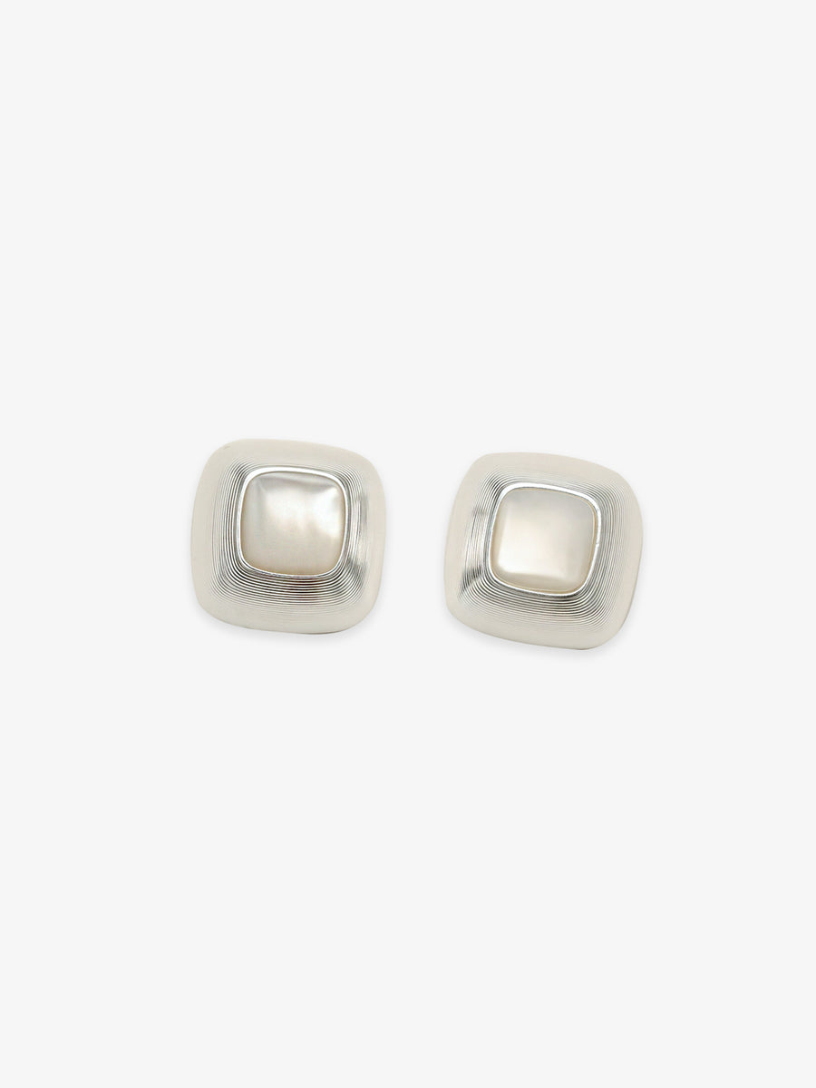 Pair of Fairyokai Mother of Pearl Iridescent Stud Earrings — main product shot on clean background