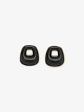 Pair of Fairyokai Resting Corner Trapezoid Ebony Earrings — main product shot on clean background