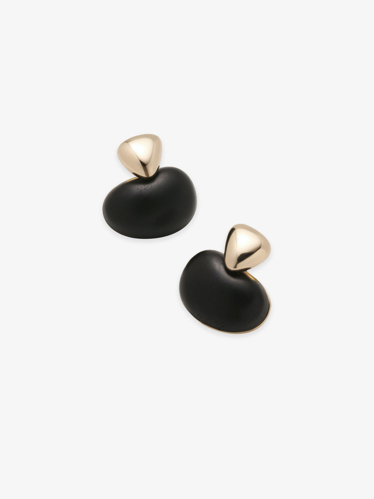 Pair of Fairyokai Tranquil Ebony Stream Stone Earrings — main product shot on clean background