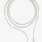 Layered Adjustable Double-Layer Faux Pearl Necklace product thumbnail